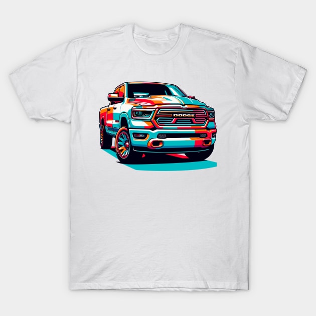 Dodge Ram 1500 T-Shirt by Vehicles-Art